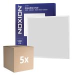 Confezione Multipack 5x Noxion Pannello A LED Ecowhite V4.0 28W 3360lm - 830-840-865 CCT | 60x60cm - UGR <19 - Philips driver